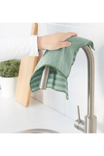 IKEA 3 bucăți cârpă de curățat din microfibră 28x28 cm cârpă de curățat bucătărie cârpă multicoloră 0065983