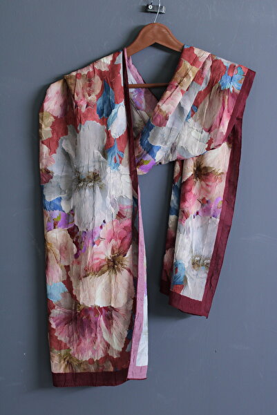 OttomanSilk Aquarelle Patterned Kraş Shawl