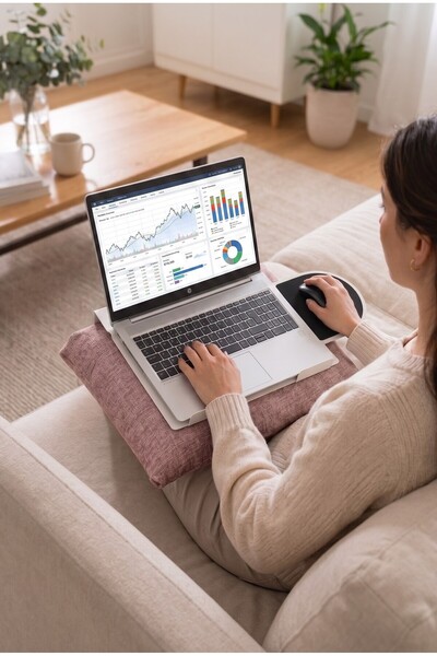 Posturecare LAPMATE OYS Yastıklı Laptop Standı BEJ