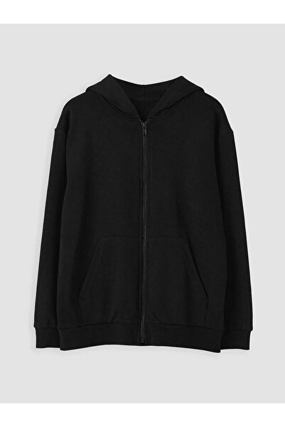 LC Waikiki Hooded Boy's Zippered Sweatshirt (W6)