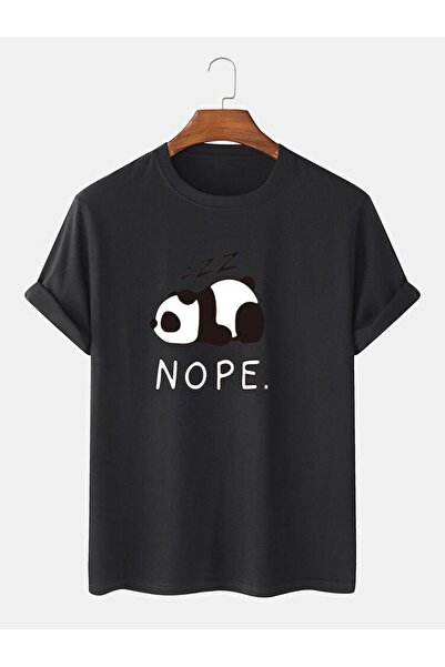 TİMİSİVA Μπλουζάκι με στάμπα PANDA, Unisex, Oversize, με στάμπα, με λαιμόκοψη...