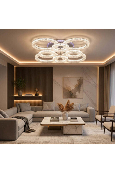 OEM LED полилей RONDA Regalis с дистанционно управление 141W, 8 кръга, студен...