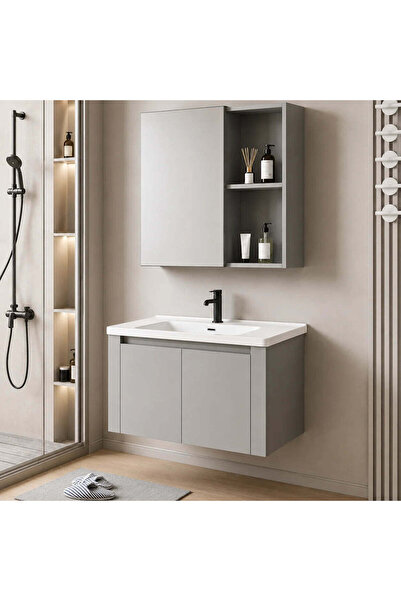 OEM Set Mobilier TIVOLI pentru Baie , Dulap Lavoar+Dulap Oglinda 60cm, 2 Pies...