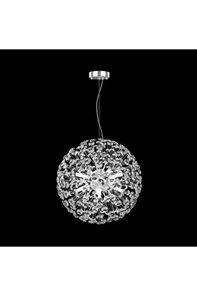 OEM Candelabru Cristal MINUET 8x G9, Diametru 40cm, Crom Lucios, Inaltime Reg...