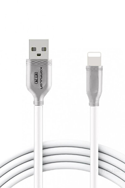 Fuchsia S48 Lightning Cable iPhone Compatible 1m 3A - White