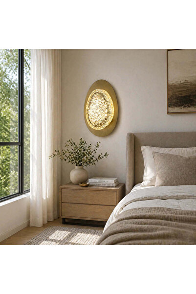 OEM Aplica LED Decorativa GEM Lumina Rece/Neutra/Calda Auriu