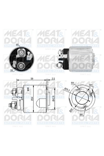 MEATDORIA Starter Electromotor 46295 Hyundai H-1/H-1 / Starex/Porter Kia K250...