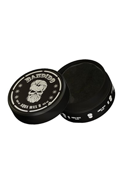 BANDİDO شمع تصفيف الشعر المائي من بانديدو رقم 8 بلادك أ Aqua Wax 8 Black - تثبيت قوي جداً ولمعان جذاب 150 مل