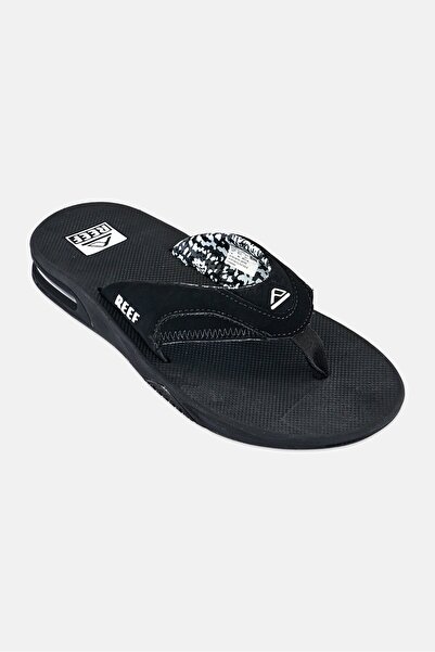 Reef Women Fanning Slip On Slippers, Black