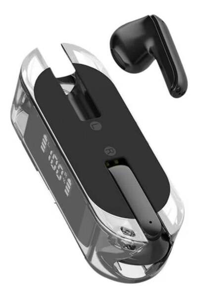HXD Zoomlion True Wireless Bluetooth Earbuds with LED Display – Transparent B...