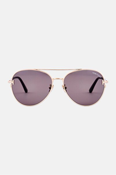 Tom Ford Men FT1146 Aviator Sunglasses, Rose Gold