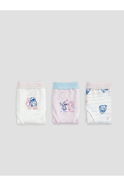LC Waikiki Stitch and Angel Printed Girls' Knickers 3-pack