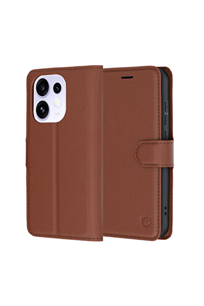 OEM Case for Oppo Reno16 / Oppo Reno16 Pro SSKY273 Stand Flip 360, Brown, Eco...