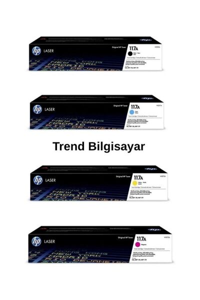 HP 117a Orjinal Toner Set Avantaj Paket W2070a-W2071a-W2072a-W2073a