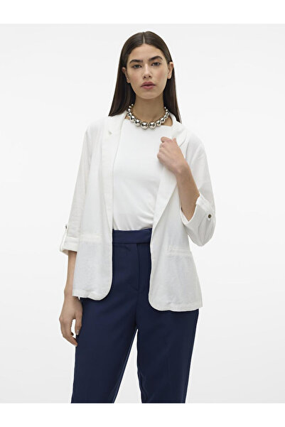 Vero Moda Womens Lapel Collar 3/4 Sleeve Blazer