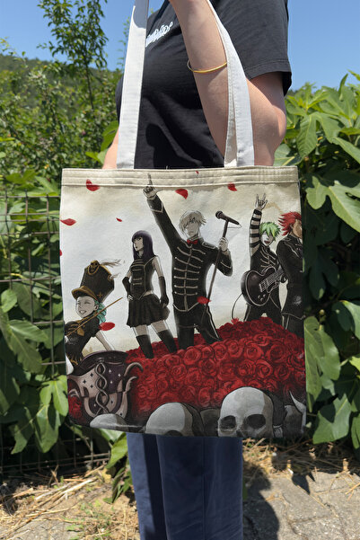 ZipZap Death Parade V1 Summer Winter Double Sided Canvas Print Tote Bag Anime...