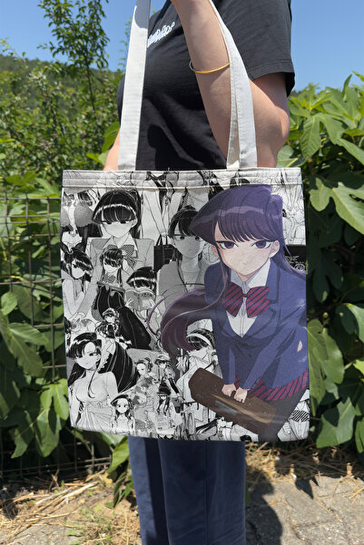 ZipZap Komi Can'T Communicate V2 Summer Winter Double-Sided Canvas Print Tote...