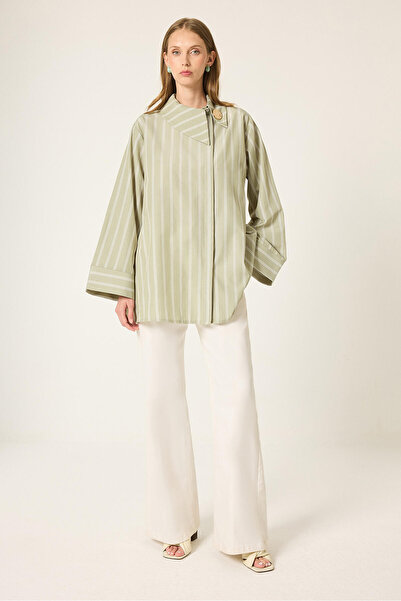 Touché Privé Striped Asymmetric Shirt