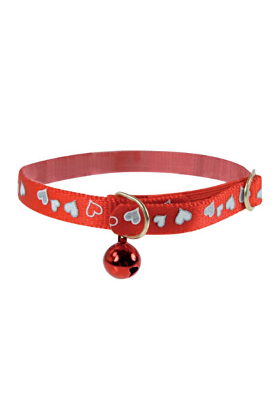 Zolux Reflective Heart Collar Red