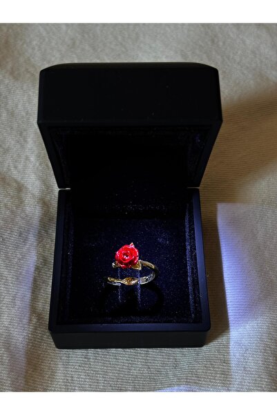 bijoux uniques özel hediyelik ışıklı kutuda ayarlanabilir gümüş çelik kalpli ...
