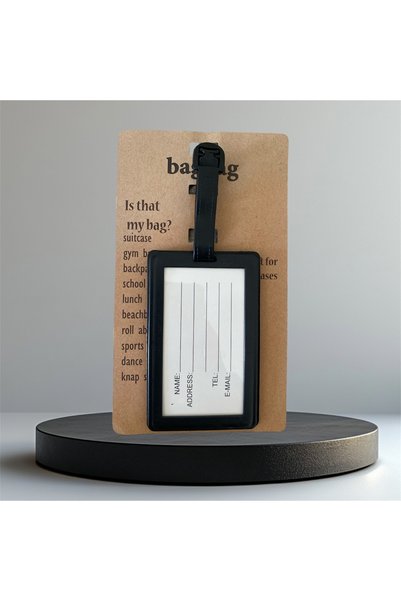 Atelier Licia Suitcase Tag Colorful Silicone Luggage Tag with Name Tag - Luggage Label