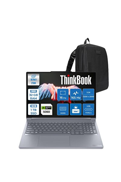 LENOVO Thinkbook 16P Gen6 Iax Intel Core Ultra 9 275HX Aı Ddr5 32GB 1tb SSD 8...