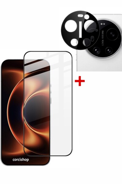 corcishop Xiaomi 17 Ultra Uyumlu Tam Kaplayan Temperli Kırılmaz Cam Sorunsuz ...
