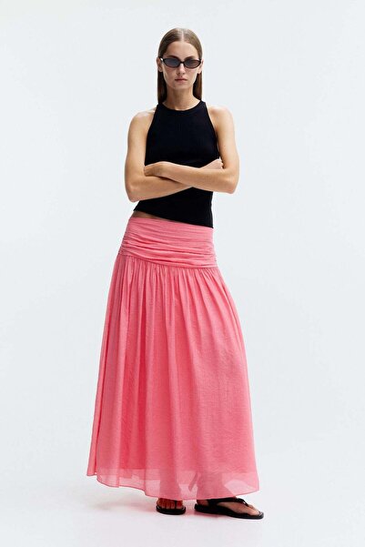 H&M Gathered crêpe skirt