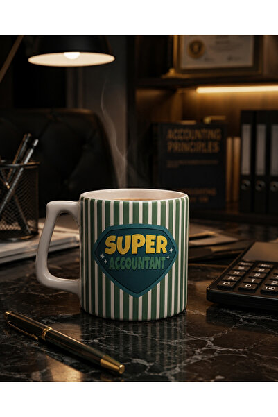 Eylül Design Super Accountant Designed Ceramic Mug - Accountant Financial Adv...