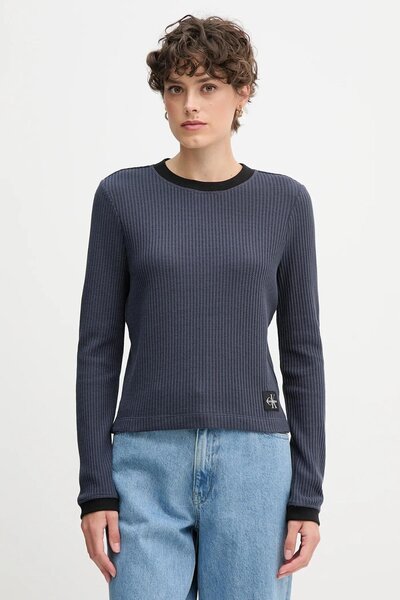 Calvin Klein Ck Lv047d225g Ls Waffle Tee Kadın Sweaters