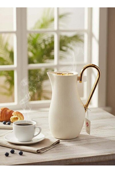 Gazella Tea/Coffee Flask 1 Liter Beige/Gold
