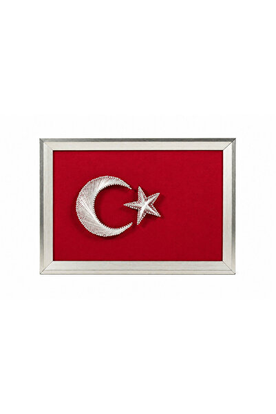 Komek Sepeti Türk Bayrağı Filografi Büyük Tablo