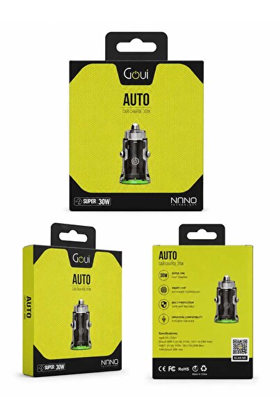 GOUİ Powerful - Auto Car Charger Pd 30W