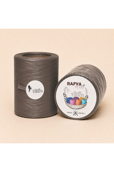 Hobi Stok Raffia Yarn - 250m Natural Look Soft Raffia Knitting Yarn - Soft, D...