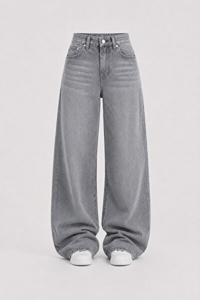 J&KSTORES Baggy Salaş Pocket Bol Paça Retro Görünümlü Jean