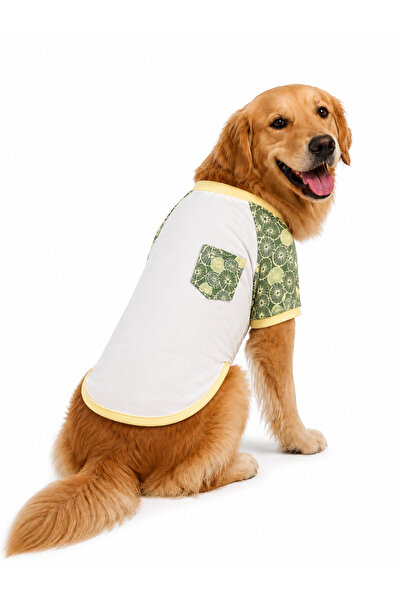 Büyük Irk Limon Desenli Kedi-Köpek T-Shirt