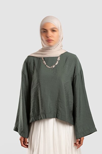 Lemaye Düşük Kollu Modal Bluz EMX-00225