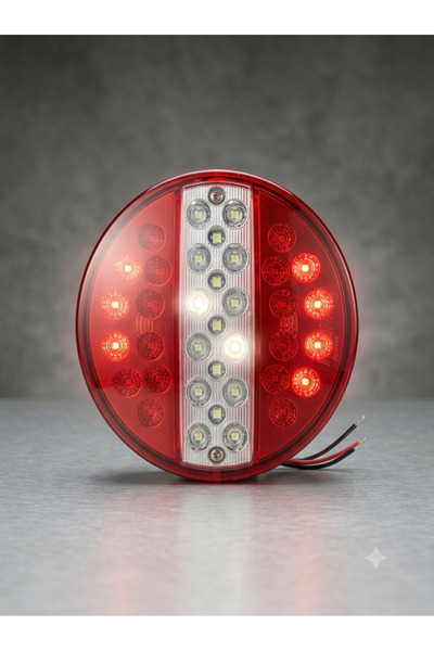 Genel Markalar 24V Yuvarlak Üniversal LED Stop / Arka Aydınlatma Lambası (12 ...