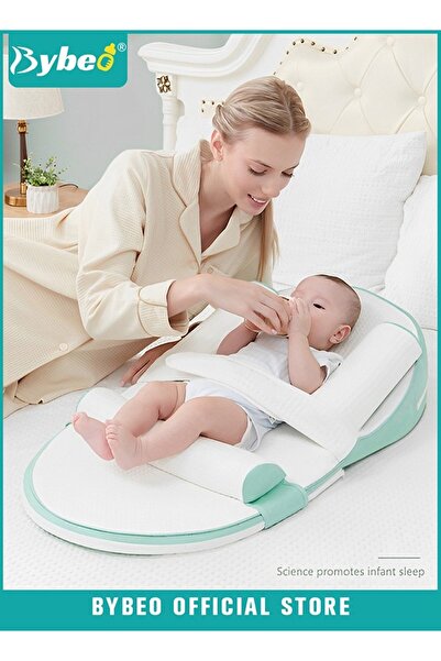 BYBEO Baby Nursing Sleeping Pillow, Multi-Functional Wedge Pillow for Breastf...