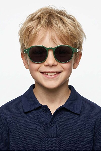 Bilge Karga Solino Green Black Boys' Glasses