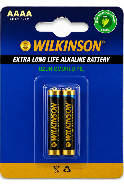Wilkinson AAAA LR61 1.5V Alkalin Pil 2’li – İncenin İncesi Uzun Ömürlü Pil