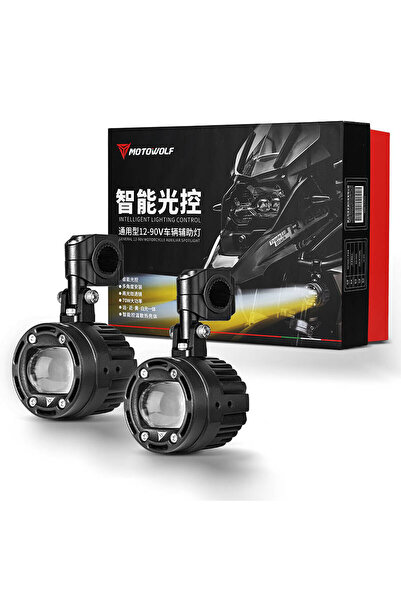 OEM Σετ προβολάκια μοτοσυκλέτας 70W Motowolf 6000k-3000k MDL5006 – μαύρο