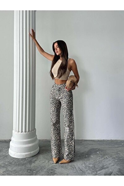 myd Palazzo jean - leopard