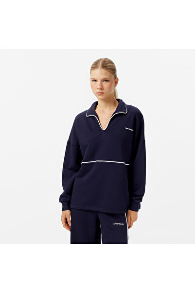 New Balance Wnc3402 Women's Navy Blue Sweatshirt