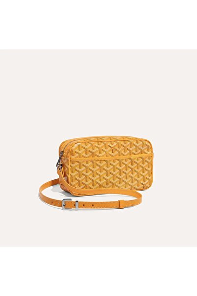 Goyard Cap-Vert Camera Bag Goyardine Canvas &Calfskin Women's Long Handle Sho...