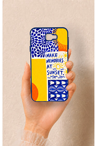 Vip Case Samsung J7 Prime Uyumlu Sunset Desenli Silikon Kılıf