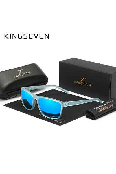 Choice نظارة شمسية KINGSEVEN 2024 مستقطبة زرقاء شفافة للنساء للقيادة بإطار مر...