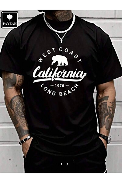 29CUN PAYEAH Vintage Long Beach California Short-Sleeve T-Shirt 100%Heavy Cot...
