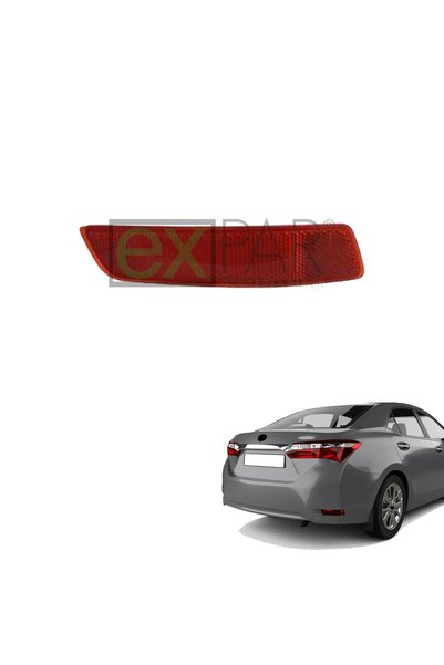 EXPAR OTO TOYOTA COROLLA ARKA TAMPON REFLEKTÖRÜ SAĞ TARAF 2014 - 2017 MODEL C...