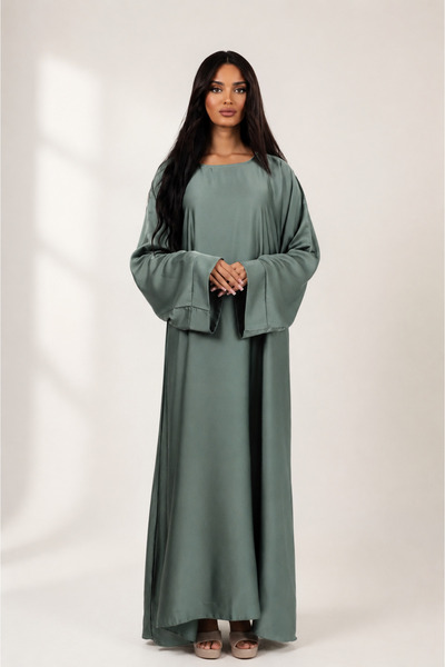 Ophelia Satin Basic Abaya – Elegant Everyday Modest Wear